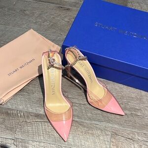 Stuart Weitzman Pink Transparent Heels